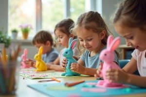 Osterhasen basteln mit Kindern - Kreative Ideen