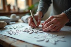 Schneeflocken basteln: Vorlagen für schöne DIY-Deko