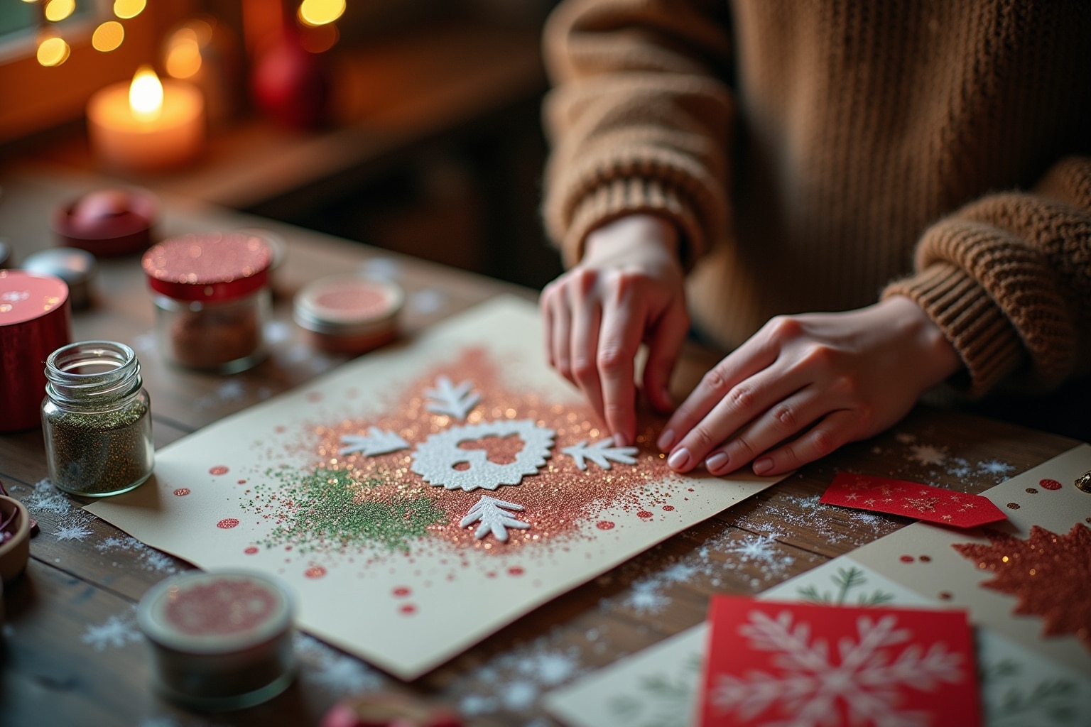 Zauberhafte Weihnachtskarten basteln - Kreative Ideen