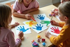 Karten mit Handabdruck basteln - Kreative Ideen